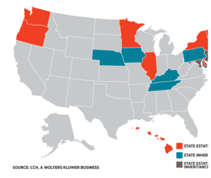 Estate Tax by State 2015.png